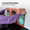 Lantaarn - Deur - Turquoise Inductie beschemer met haakjes klein -ky-ophangen-nl