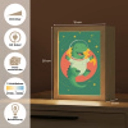 Dino - Groen - Planeet Light Box met kabel (Kinderlampje) klein -USP_websiteoverzichtDE
