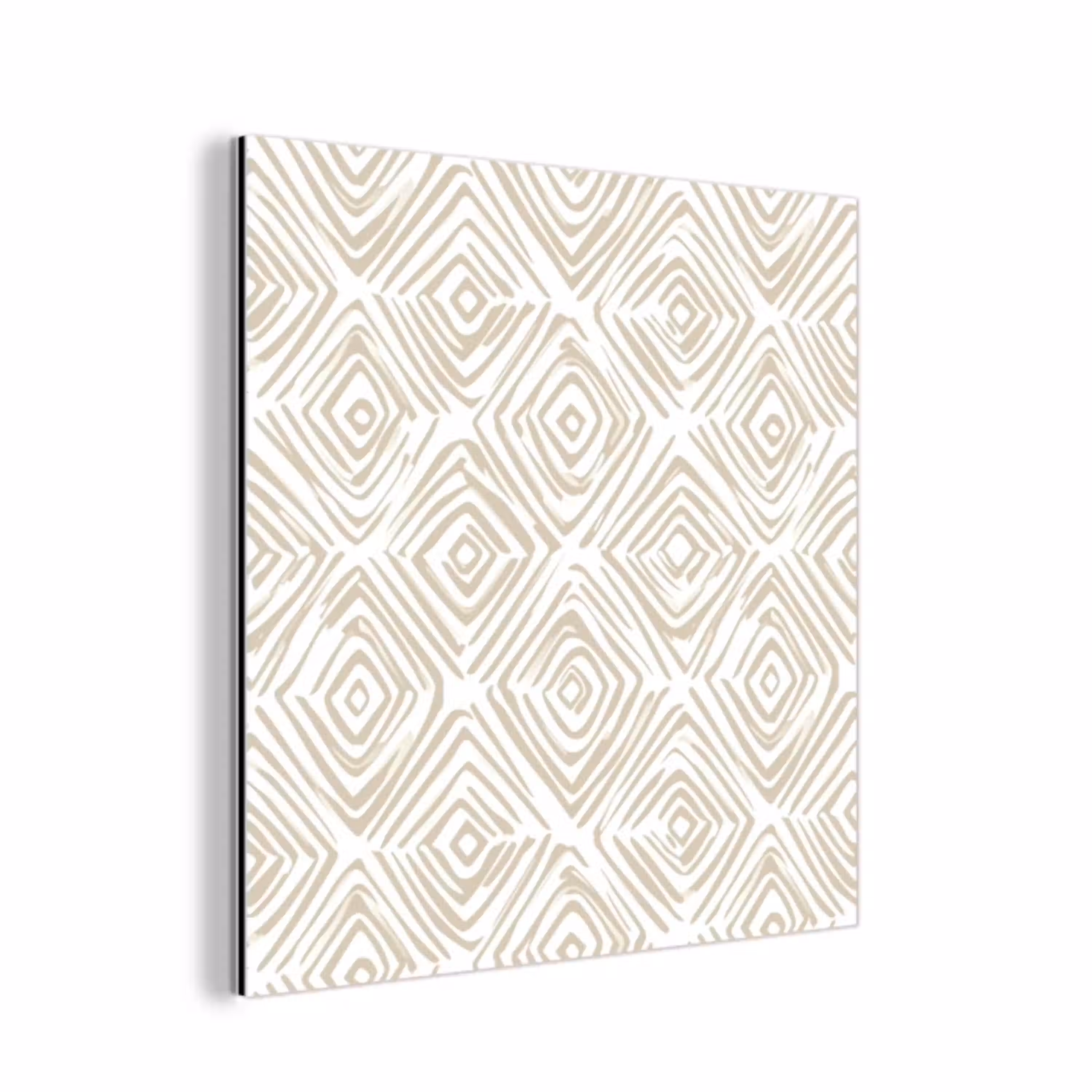 Abstract - Ruit - Beige aluminium wit klein 46 -3d