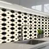 Stervormen - Geometrisch - Zwart keuken achterwand 2 middel 871 -3d_schuin