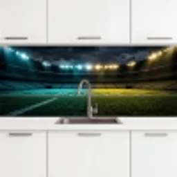 Voetbal - Stadion - Nacht - Modern keuken achterwand 2 middel -3d