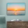 Zee - Zeilboot - Zonsondergang canvas 2cm klein -sfeer4
