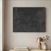 Beton - Patroon - Zwart Textielframe zwart klein -sfeer2