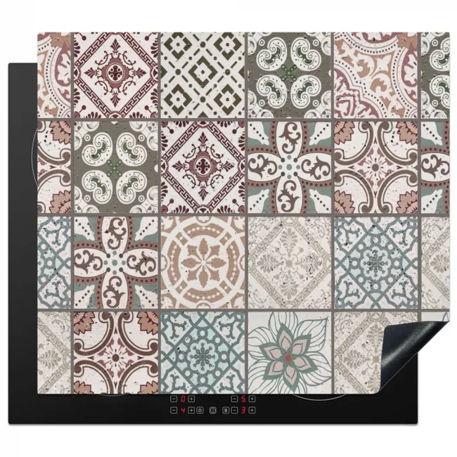 Tegelmozaïek Collage Inductie beschermer vinyl 3mm middel -3d