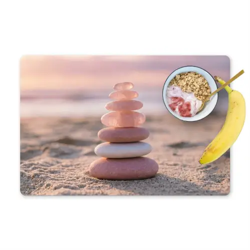 Stenen - Zand - Roze Placemat vinyl groot -zzzproduct_Kitchenyeah-website