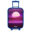 Rasterlandschap met zon Kinderkoffer - Blauw klein -zz3dotto