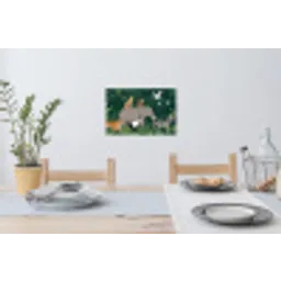 Tropisch - Jungle -  Groen Muursticker klein -eettafel
