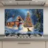 Kerstwonder - Winteravond - Kleurrijk keuken achterwand spatscherm klein -3d_website