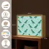 Donkergroen - Dinosaurussen - Afdrukken - Bladeren Light Box met batterij (Wandlamp kind) middel -USP_websiteoverzichtNL