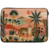 Tijger - Palmen - Cactus - Oranje laptophoes neopreen klein -zkaufland3dotto