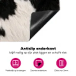 Bont - Textuur - Zwart - Wit Inductie beschermer vinyl 3mm klein -wsfeer4_website