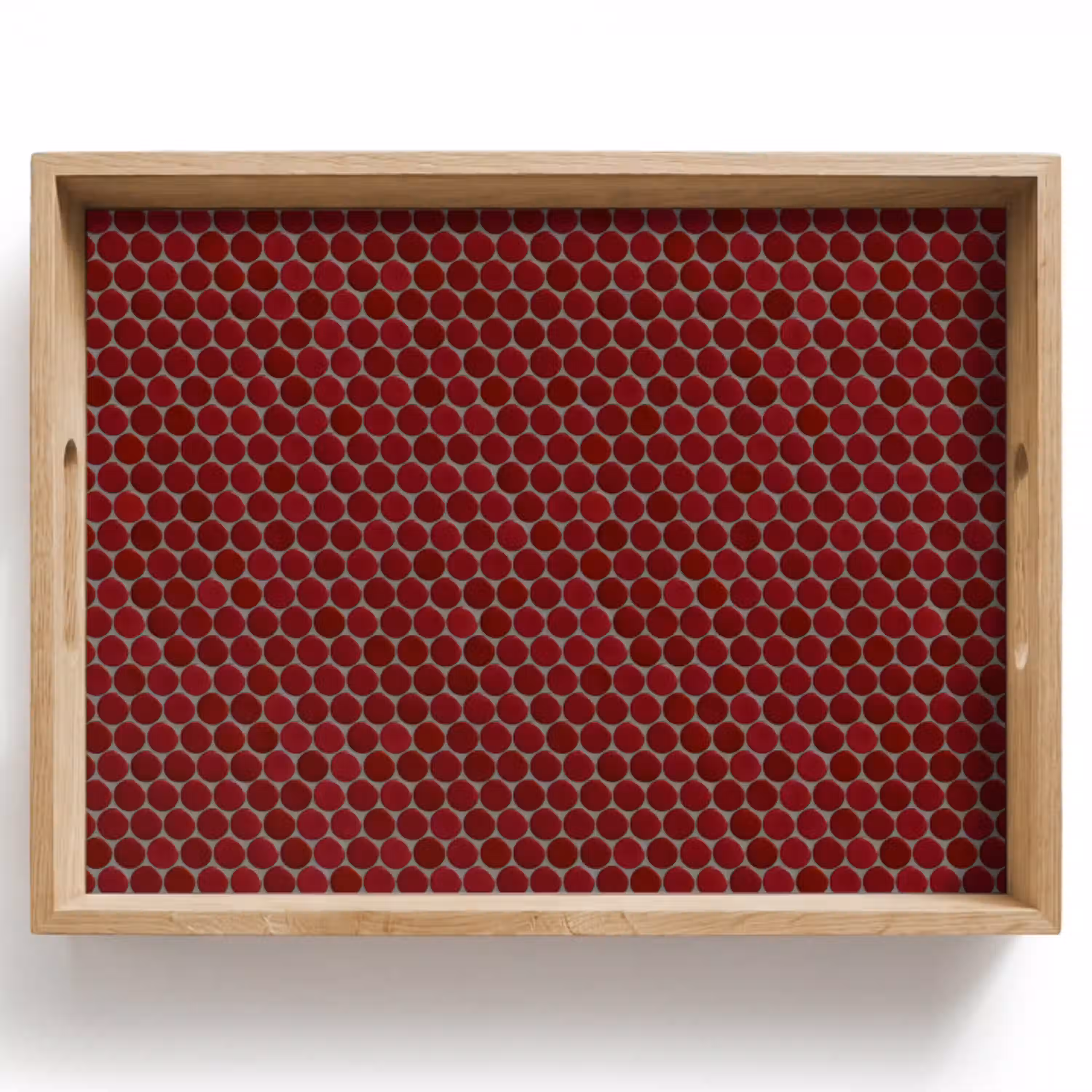 Penny - Mozaïek - Rond - Rood Dienblad Rechthoek middel 911 -z3d_shopping