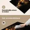 Leeuw - Zwart - Oranje - Verf Inductie beschemer met haakjes klein -ky-schoon-nl
