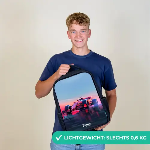 Rode racer Rugzak - Zwart middel -sfeer7_NL