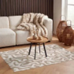 Modern - Abstract - Beige Vloerkleed Rechthoek klein 1091 -atmosphere_sfeer2_global