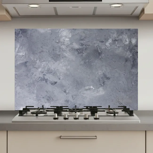 Leisteen - Beton - Retro - Structuren - Grijs - Rustiek keuken achterwand spatscherm klein -3d_website