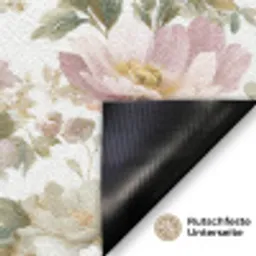 Bloemen - Patroon - Pastel Deurmat klein 898 -antislip_DE