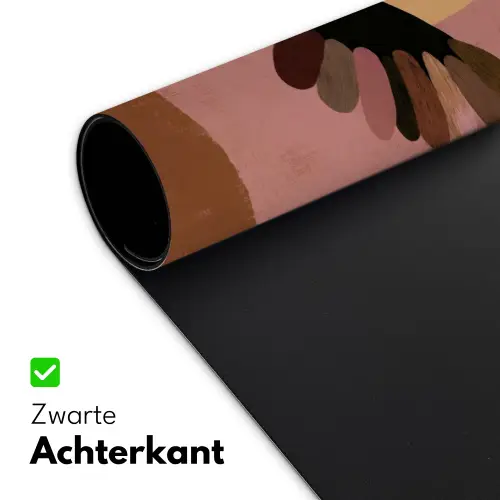 Illustratie - Vogel - Vlakken - Kleurrijk Muismat XXL klein -sfeer2