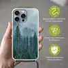 Naaldwoud - Bergen - Mist Hoesje iPhone 16 Pro Max met koord klein -sfeer2_NL