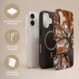 Boom - Bladerdak - Herfst - Oranje - Sfeervol Toughcase MagSafe Apple iPhone 17 klein -USP_Lagen_NL