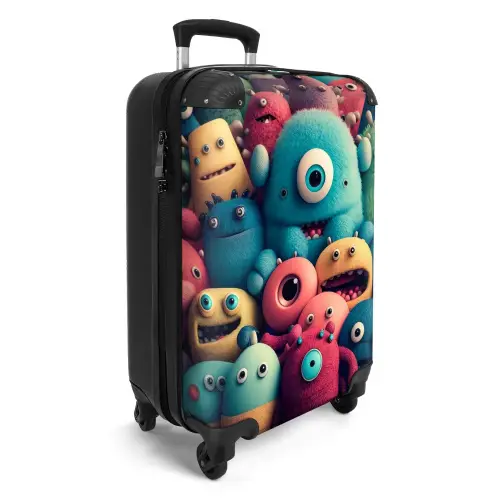 Monster Menigte Koffer - NBS - Handbagage middel -productfoto_3d