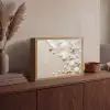 Schelpen - Zeesterren - Strand Light Box met batterij (Wandlamp) middel -sfeer2