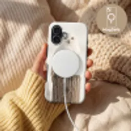 Sneeuwuil - Paal - Winter - Portret - Majestueus Toughcase MagSafe Apple iPhone 17 klein -USP_MagsafeV