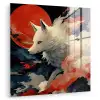 Witte vos - wolken - maan plexiglas 5mm klein -zzzproduct_nieuw