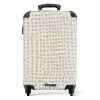Grijsblauwe stippen NBS - Handbagage koffer - Volwassenen Unisex middel -productfoto_recht