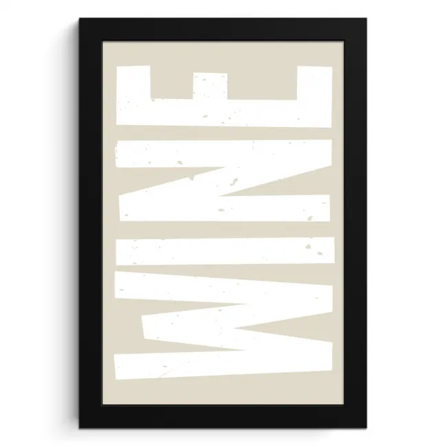 Wine - Japandi - Vintage - Wit KitchenYeah - Keuken - Fotolijst klein -3d