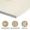 Minimalistisch - Gezicht - Hand - Oranje - Blauw PET vilt klein -closeup_NL