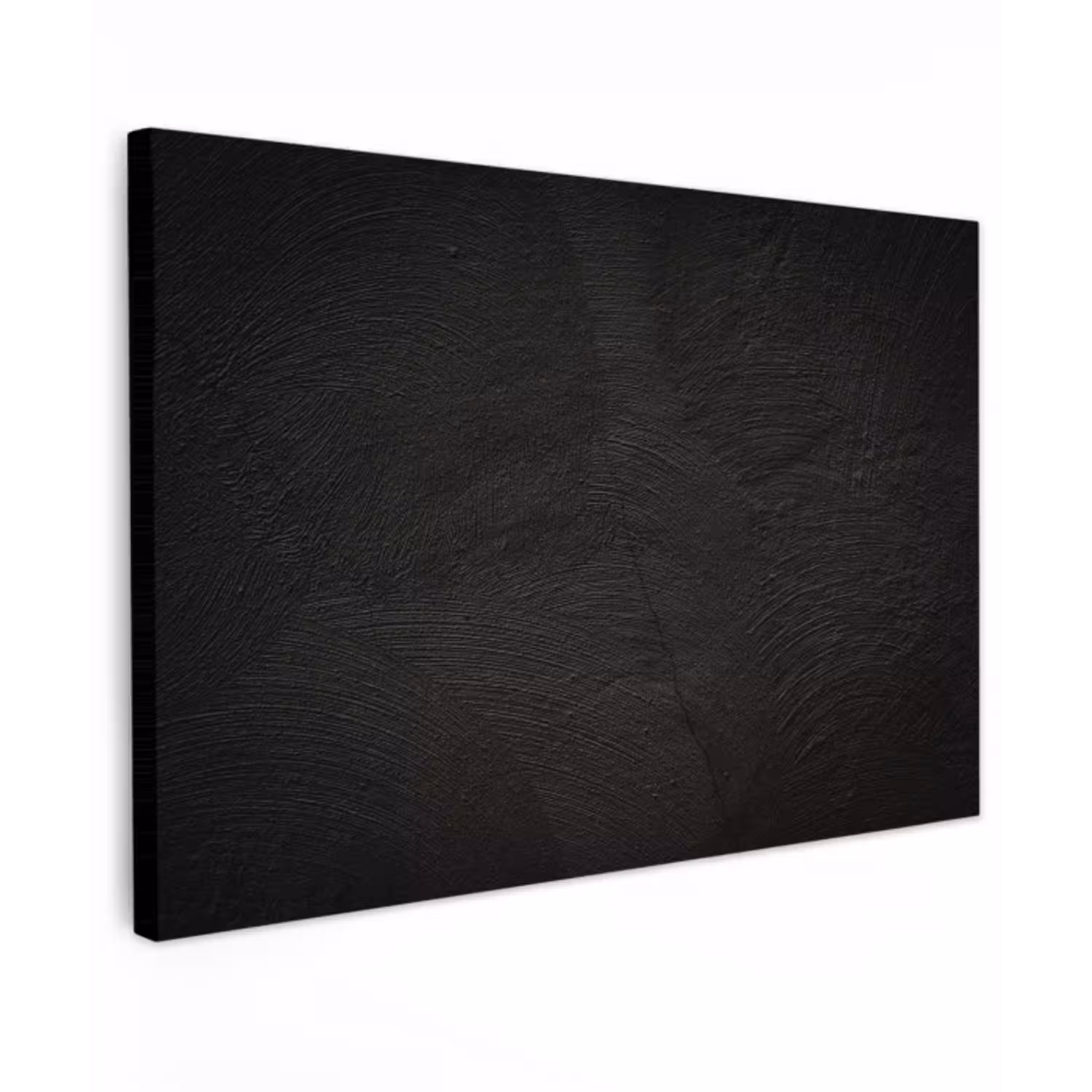 Beton print - Industrieel - Zwart canvas 2cm klein -z3d