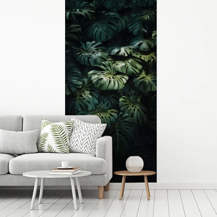 Plant - Monstera - Lichtinval fotobehang vinyl groot -woonkamer