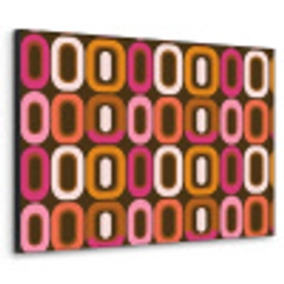 Modern - Retro - Kleurrijk Textielframe zwart klein 947 -3d