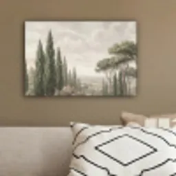 Vallei - Bos - Natuur - Groen canvas 2cm klein -sfeer3