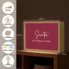 Santa - Wine - Rood - Kerst - Kerstman Light Box met batterij (Wandlamp) middel -USP_websiteoverzichtNL