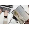 Zandstrand - Bewolkt - Duinen laptophoes neopreen klein -bureau