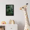 Planten - Jungle - Bladeren - Tropisch fotolijst zwart zonder passe partout klein -usfeer4_kinderkamer