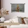 Kerstboom - Cadeaus - Rood - Goud Wandkleed katoen klein -sfeer1