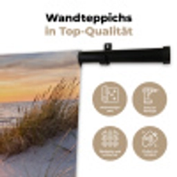 Strand - Zonsondergang - Natuur - Landschap Wandkleed katoen klein -tsfeer2_DE