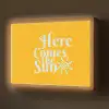 Geel - Blauw - Here comes the sun Light Box met batterij (Wandlamp) middel -z3d_website