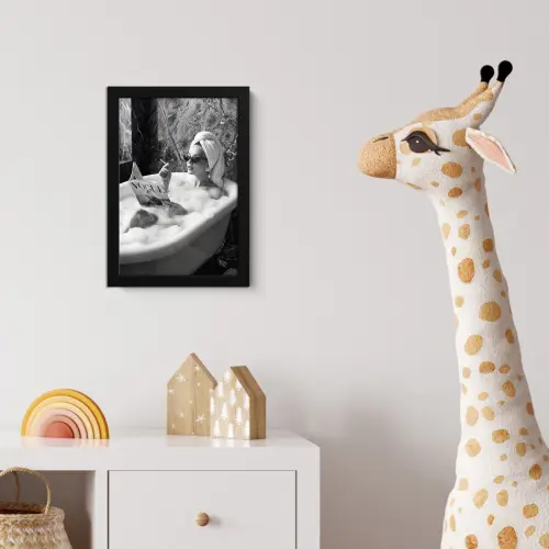 Relaxt - Bad - Zwart - Wit fotolijst zwart zonder passe partout klein -usfeer4_kinderkamer
