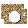 Druppels - Organisch - Goud Placemat vinyl groot 368 -zzsfeer2_Kitchenyeah-website