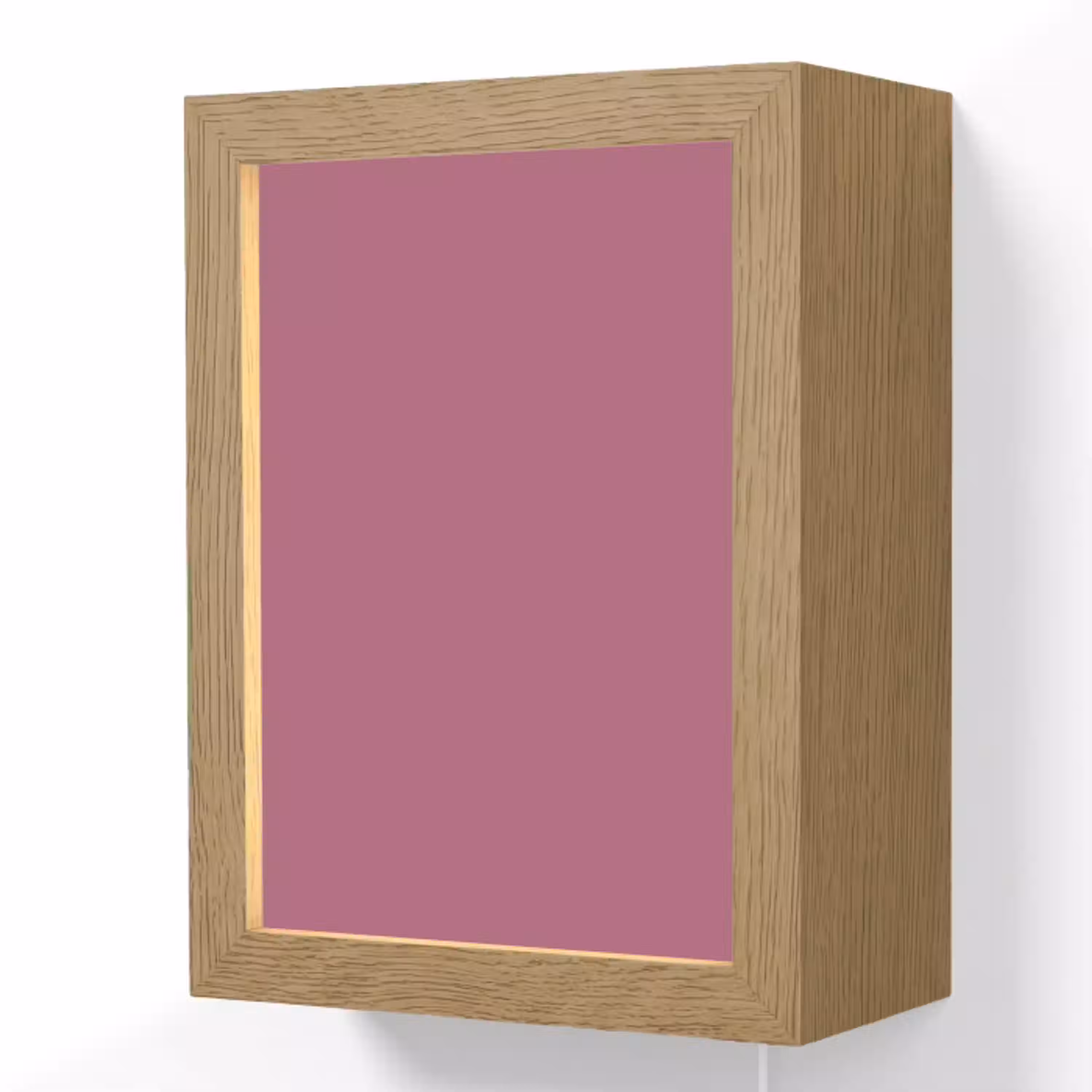 Berry - Roze -Pink Light Box met kabel (Wandlamp) klein 929 -3d