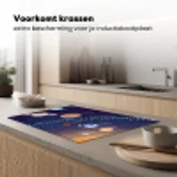 Planetenstelsel - Ruimte - Illustratie Inductie beschermer vinyl 3mm klein -sfeer1