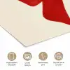 Strik - Symmetrisch - Rood - Lint poster papier klein -closeup_NL