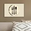 Zwart - Bestek - Rondje canvas 2cm klein -sfeer3