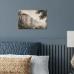 Zee - Villa - Beige poster papier klein -sfeer2