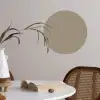 Interieur - Kleuren - Beige Wandcirkel behangsticker klein 186 -sfeer3