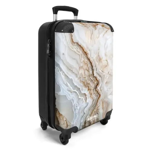 Marmer - Aardse Lagen in Marmer NBS - Handbagage koffer - Kinderen Unisex middel -productfoto_3d